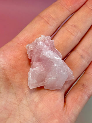 PINK HALITE (5) Tumble Stone The Crystal Avenues 