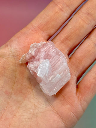 PINK HALITE (5) Tumble Stone The Crystal Avenues 