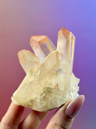 PINK HEMATOID QUARTZ CLUSTER - MADAGASCAR (10) The Crystal Avenues 