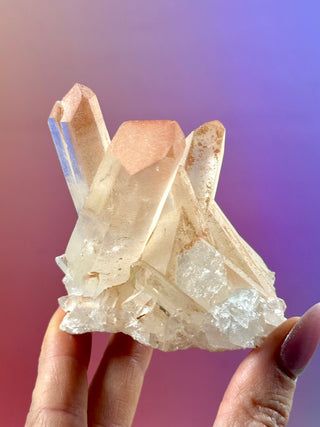 PINK HEMATOID QUARTZ CLUSTER - MADAGASCAR (10) The Crystal Avenues 