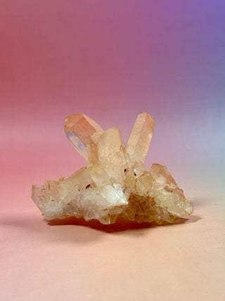 PINK HEMATOID QUARTZ CLUSTER - MADAGASCAR (11) The Crystal Avenues 