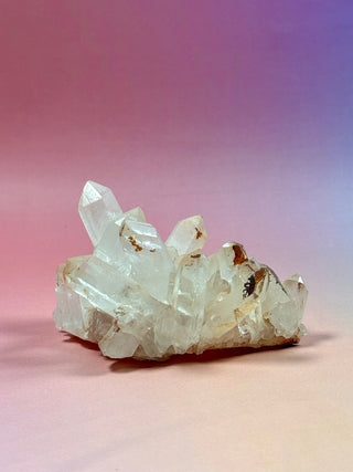 PINK HEMATOID QUARTZ CLUSTER - MADAGASCAR (12) The Crystal Avenues 