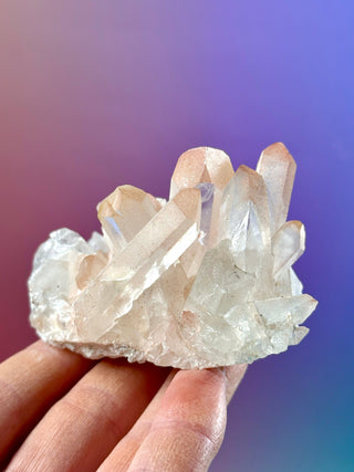 PINK HEMATOID QUARTZ CLUSTER - MADAGASCAR (13) The Crystal Avenues 