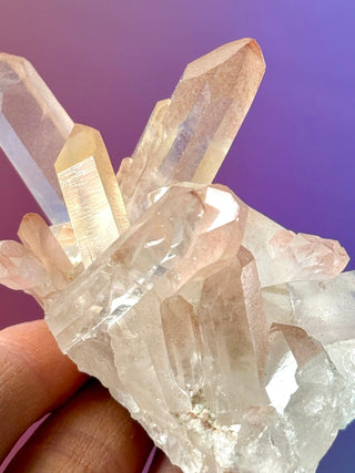 PINK HEMATOID QUARTZ CLUSTER - MADAGASCAR (15) The Crystal Avenues 