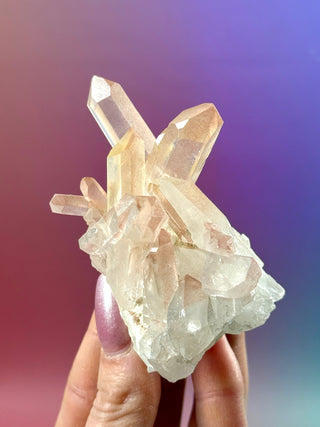 PINK HEMATOID QUARTZ CLUSTER - MADAGASCAR (15) The Crystal Avenues 