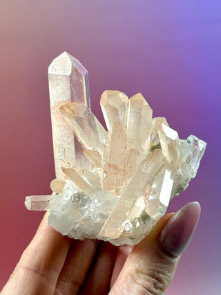 PINK HEMATOID QUARTZ CLUSTER - MADAGASCAR (16) The Crystal Avenues 