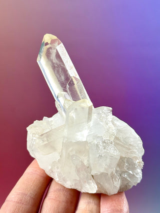 PINK HEMATOID QUARTZ CLUSTER - MADAGASCAR (18) The Crystal Avenues 