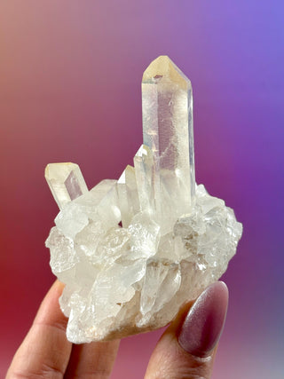 PINK HEMATOID QUARTZ CLUSTER - MADAGASCAR (18) The Crystal Avenues 