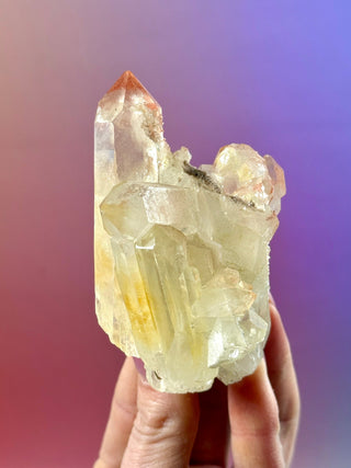 PINK HEMATOID QUARTZ CLUSTER - MADAGASCAR (19) The Crystal Avenues 