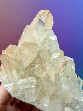 PINK HEMATOID QUARTZ CLUSTER - MADAGASCAR (2) The Crystal Avenues 