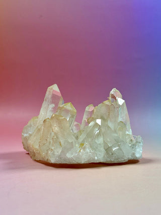 PINK HEMATOID QUARTZ CLUSTER - MADAGASCAR (2) The Crystal Avenues 