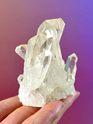 PINK HEMATOID QUARTZ CLUSTER - MADAGASCAR (20) The Crystal Avenues 