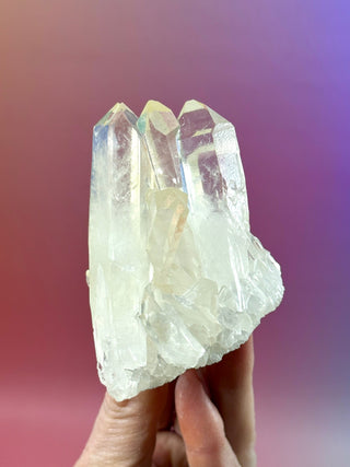 PINK HEMATOID QUARTZ CLUSTER - MADAGASCAR (20) The Crystal Avenues 