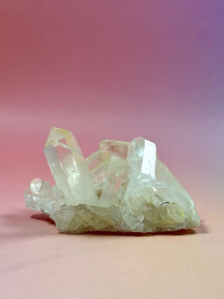 PINK HEMATOID QUARTZ CLUSTER - MADAGASCAR (21) The Crystal Avenues 