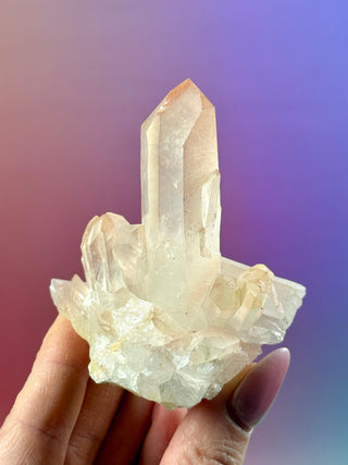 PINK HEMATOID QUARTZ CLUSTER - MADAGASCAR (22) The Crystal Avenues 