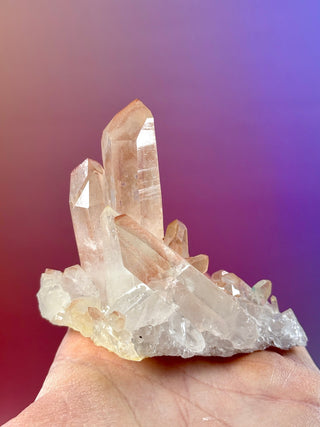 PINK HEMATOID QUARTZ CLUSTER - MADAGASCAR (23) The Crystal Avenues 