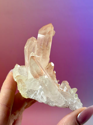PINK HEMATOID QUARTZ CLUSTER - MADAGASCAR (23) The Crystal Avenues 