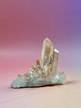 PINK HEMATOID QUARTZ CLUSTER - MADAGASCAR (23) The Crystal Avenues 