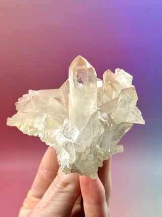 PINK HEMATOID QUARTZ CLUSTER - MADAGASCAR (25) The Crystal Avenues 