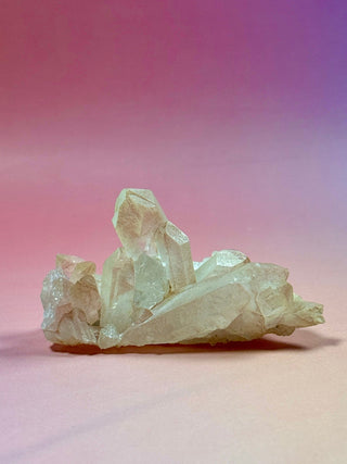 PINK HEMATOID QUARTZ CLUSTER - MADAGASCAR (25) The Crystal Avenues 