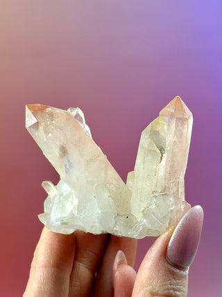 PINK HEMATOID QUARTZ CLUSTER - MADAGASCAR (28) The Crystal Avenues 