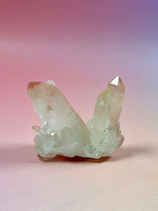 PINK HEMATOID QUARTZ CLUSTER - MADAGASCAR (28) The Crystal Avenues 