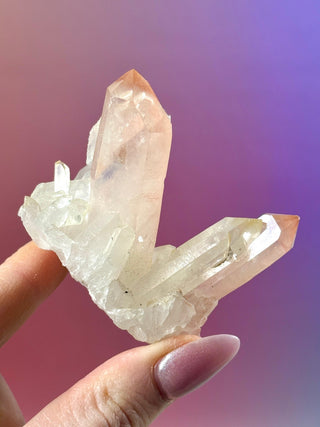 PINK HEMATOID QUARTZ CLUSTER - MADAGASCAR (28) The Crystal Avenues 