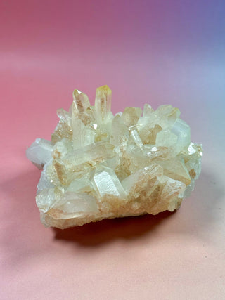 PINK HEMATOID QUARTZ CLUSTER - MADAGASCAR (3) The Crystal Avenues 