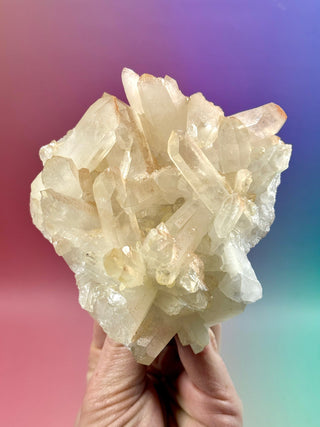 PINK HEMATOID QUARTZ CLUSTER - MADAGASCAR (3) The Crystal Avenues 
