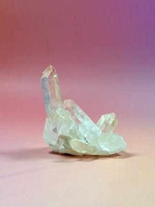 PINK HEMATOID QUARTZ CLUSTER - MADAGASCAR (30) The Crystal Avenues 