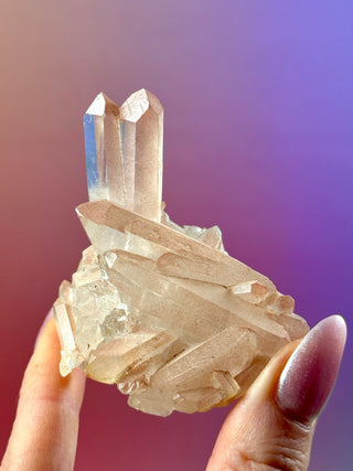 PINK HEMATOID QUARTZ CLUSTER - MADAGASCAR (34) The Crystal Avenues 