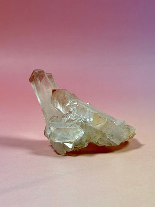 PINK HEMATOID QUARTZ CLUSTER - MADAGASCAR (34) The Crystal Avenues 