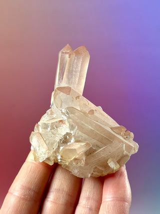 PINK HEMATOID QUARTZ CLUSTER - MADAGASCAR (34) The Crystal Avenues 