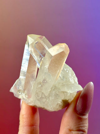 PINK HEMATOID QUARTZ CLUSTER - MADAGASCAR (36) The Crystal Avenues 