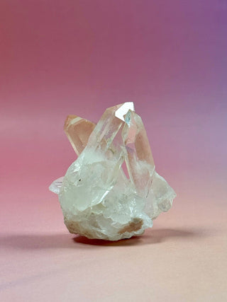 PINK HEMATOID QUARTZ CLUSTER - MADAGASCAR (36) The Crystal Avenues 