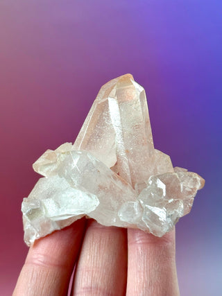 PINK HEMATOID QUARTZ CLUSTER - MADAGASCAR (37) The Crystal Avenues 