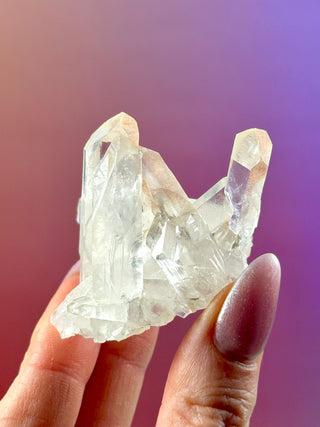 PINK HEMATOID QUARTZ CLUSTER - MADAGASCAR (39) The Crystal Avenues 