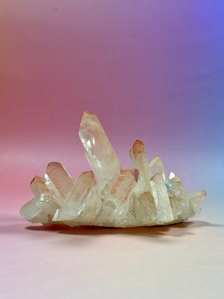 PINK HEMATOID QUARTZ CLUSTER - MADAGASCAR (4) The Crystal Avenues 