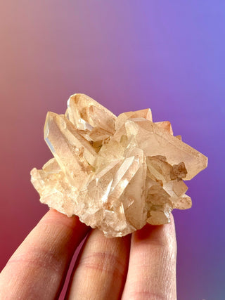 PINK HEMATOID QUARTZ CLUSTER - MADAGASCAR (40) The Crystal Avenues 