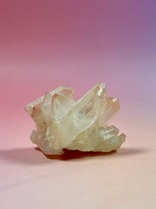 PINK HEMATOID QUARTZ CLUSTER - MADAGASCAR (40) The Crystal Avenues 
