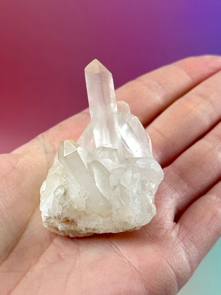 PINK HEMATOID QUARTZ CLUSTER - MADAGASCAR (44) The Crystal Avenues 