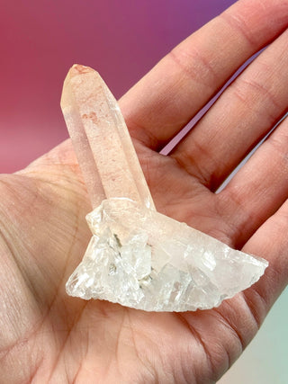 PINK HEMATOID QUARTZ CLUSTER - MADAGASCAR (45) The Crystal Avenues 