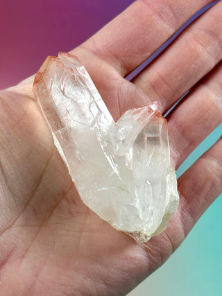 PINK HEMATOID QUARTZ CLUSTER - MADAGASCAR (49) The Crystal Avenues 