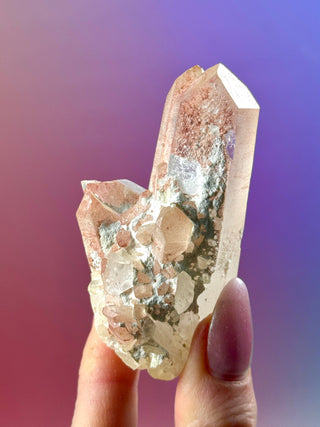 PINK HEMATOID QUARTZ CLUSTER - MADAGASCAR (49) The Crystal Avenues 