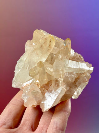 PINK HEMATOID QUARTZ CLUSTER - MADAGASCAR (5) The Crystal Avenues 