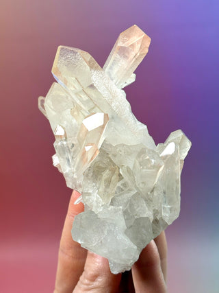 PINK HEMATOID QUARTZ CLUSTER - MADAGASCAR (6) The Crystal Avenues 