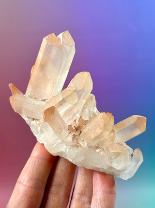 PINK HEMATOID QUARTZ CLUSTER - MADAGASCAR (7) The Crystal Avenues 