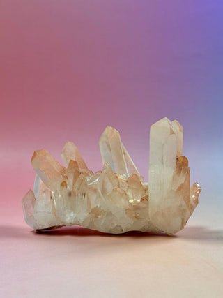 PINK HEMATOID QUARTZ CLUSTER - MADAGASCAR (7) The Crystal Avenues 