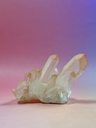 PINK HEMATOID QUARTZ CLUSTER - MADAGASCAR (8) The Crystal Avenues 