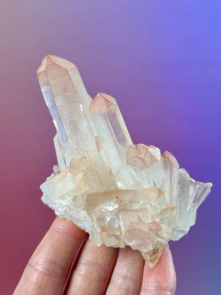 PINK HEMATOID QUARTZ CLUSTER - MADAGASCAR (8) The Crystal Avenues 